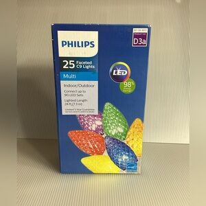 Philips 25 Multi Colored Faceted C9 Lights